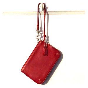 Red Coach wristlet.